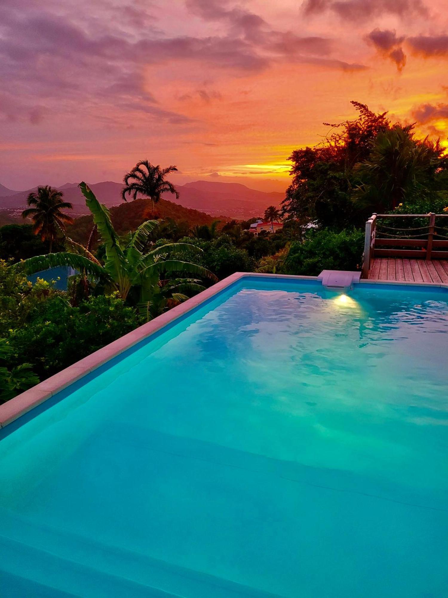 Villa CosaRoé Martinique Piscine et superbe vue mer Riviere-Salee Exterior foto