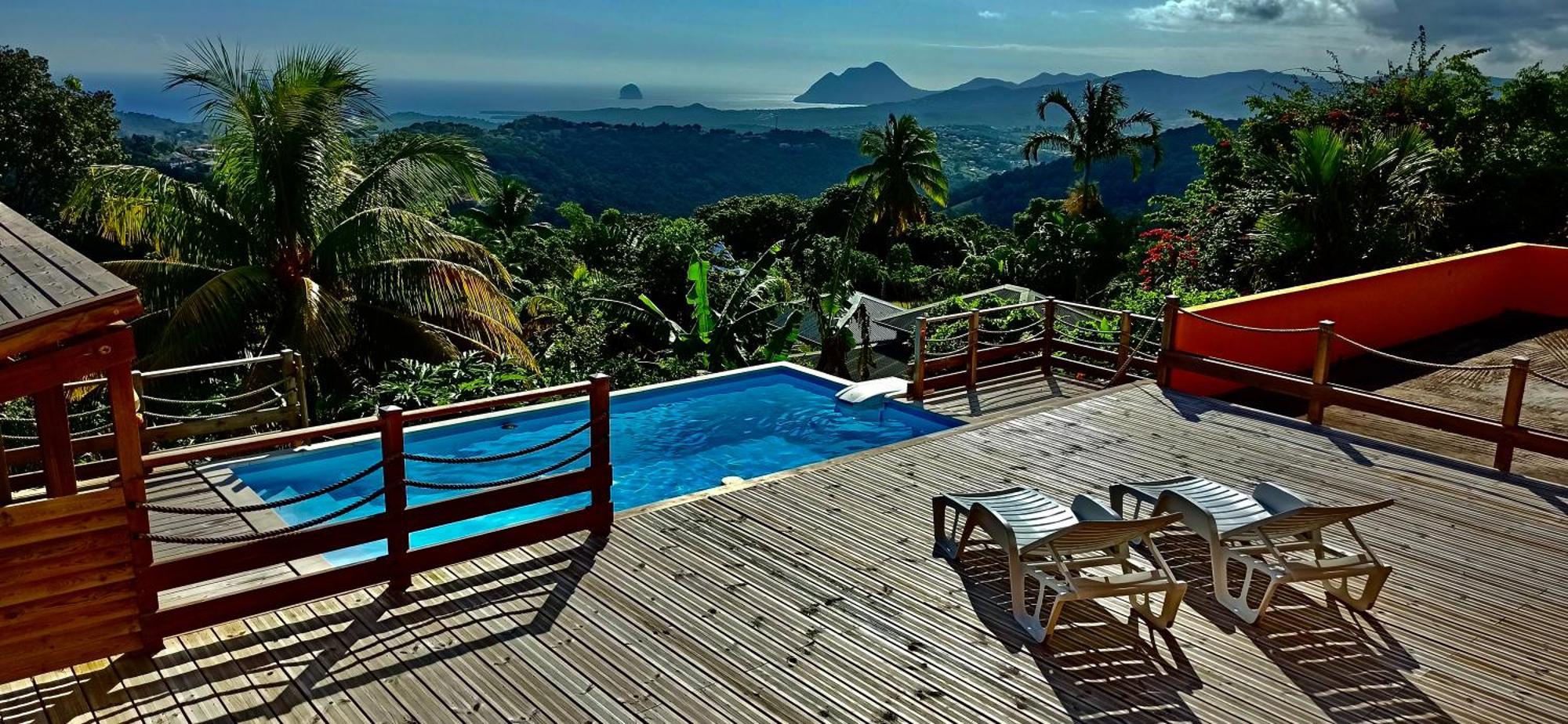 Villa CosaRoé Martinique Piscine et superbe vue mer Riviere-Salee Exterior foto