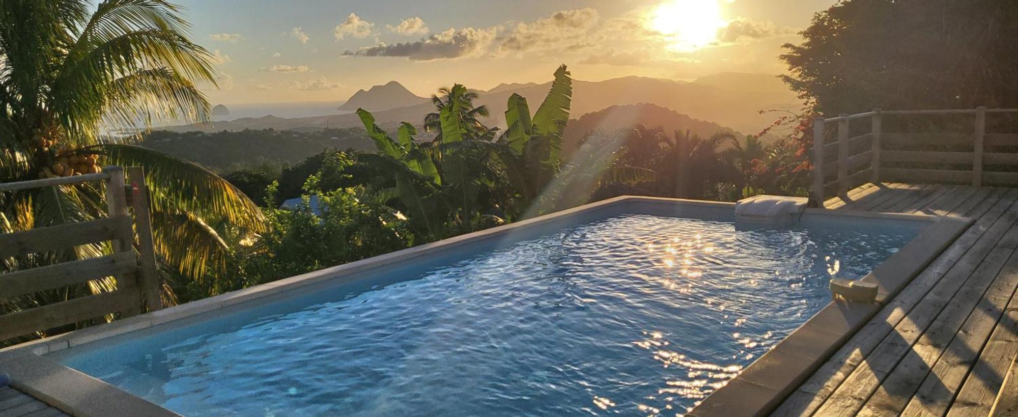 Villa CosaRoé Martinique Piscine et superbe vue mer Riviere-Salee Exterior foto
